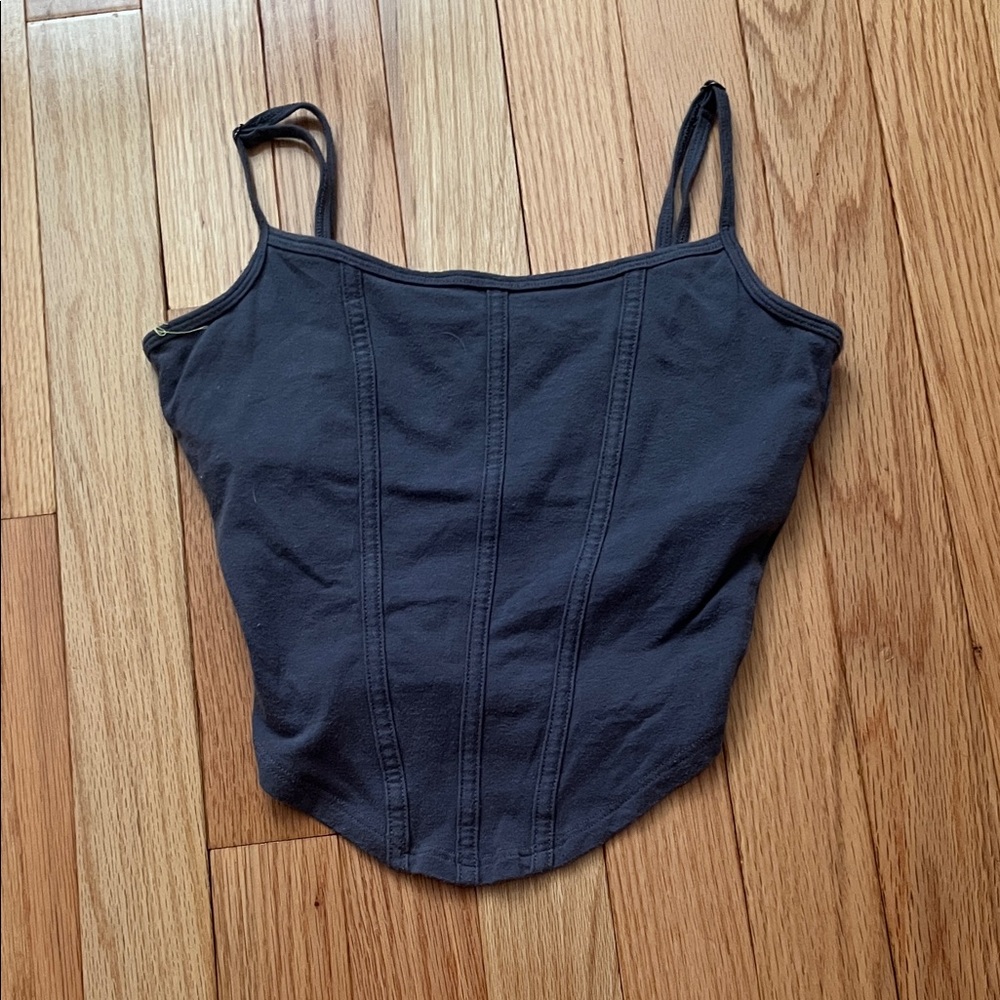 Hollister Charcoal Camisole Top